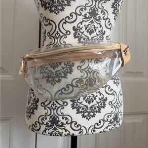 BEIS Clear Fanny Pack in beige